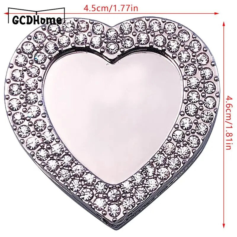 Accroche sac à main argent cœur