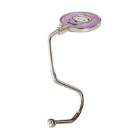 Accroche sac à main petit chat mauve