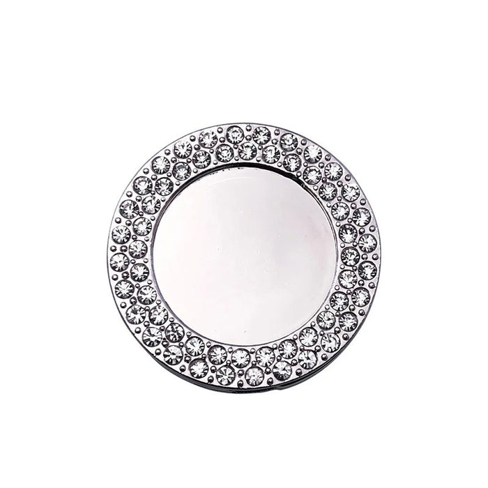 Accroche sac à mailles diamanté argent