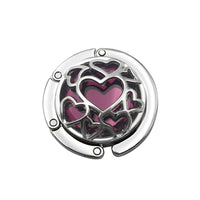 Accroche sac à main Bordeau cœur - AccrocheMonSac ™