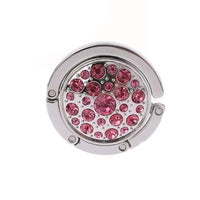 Accroche sac à main strass rose