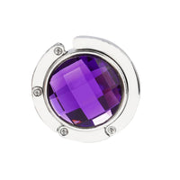 Accroche sac à main brillant mauve